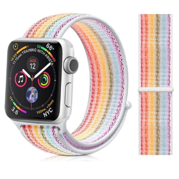 NEW BAND Mix Rainbow Strap Loop For Apple Watch - Picture 3 of 6